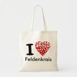 Bolso De Tela I corazón rojo del tote el   de Feldenkrais del
