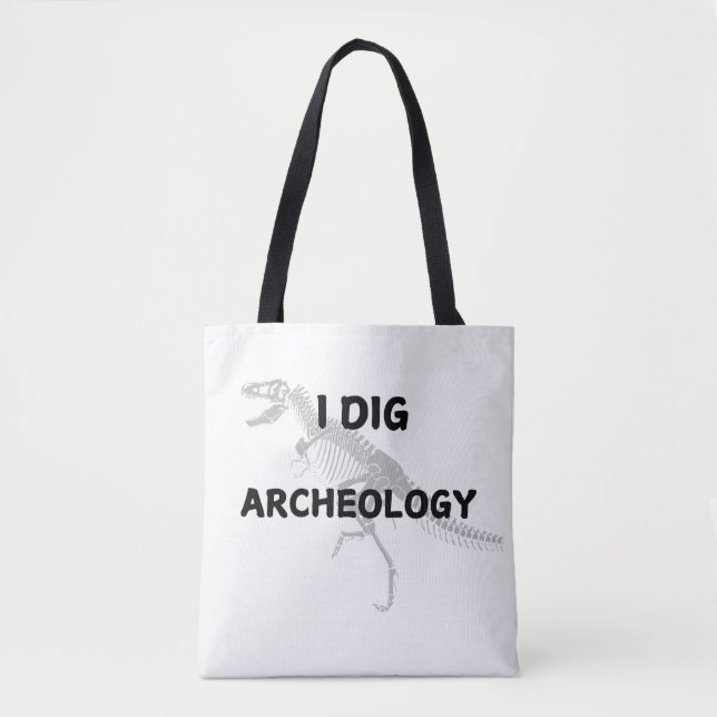Bolso De Tela "I Dig Archeology" (Anverso)