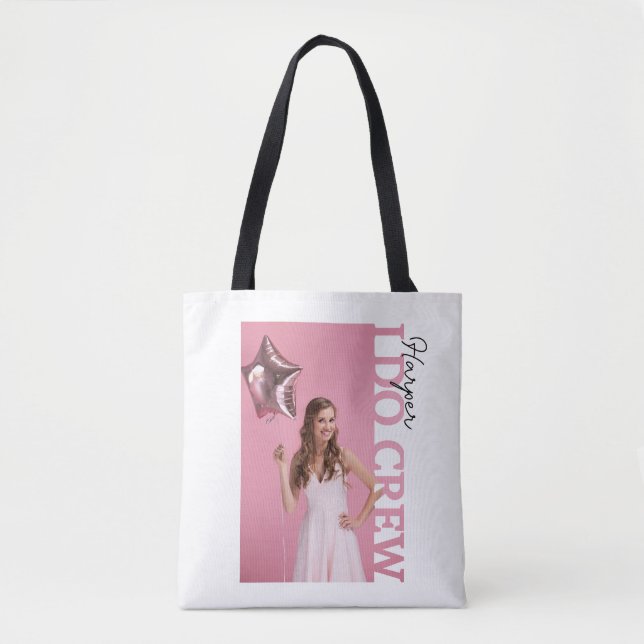 Bolso De Tela I Do Crew Bride Party Photo Tote Bag | Personalise (Anverso)