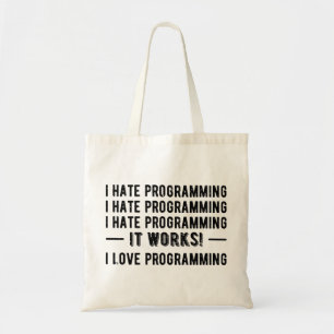 Bolso De Tela I Hate Programation - Divertido Programador II