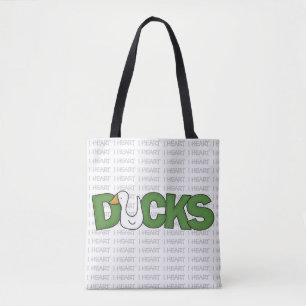 Bolso De Tela I Heart Ducks