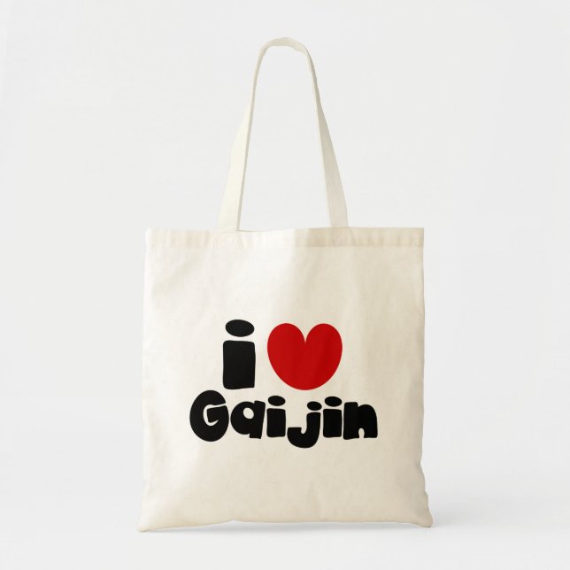 Bolso De Tela i heart Gaijin (Frente)