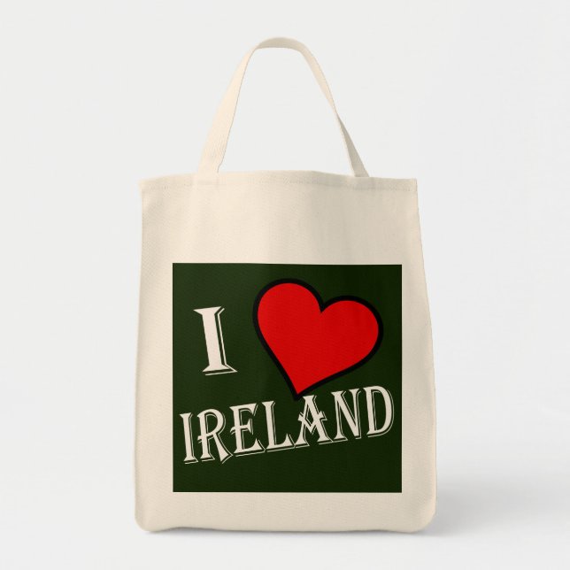 Bolso De Tela I Heart Ireland con gtcnt (Frente)