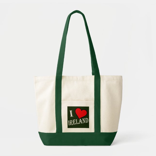 Bolso De Tela I Heart Ireland con itcnt (Frente)