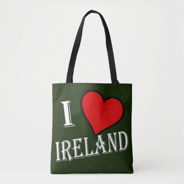 Bolso De Tela I Heart Ireland con stcnt (Anverso)