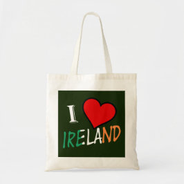 Bolso De Tela I Heart Ireland overlay pero tcnt