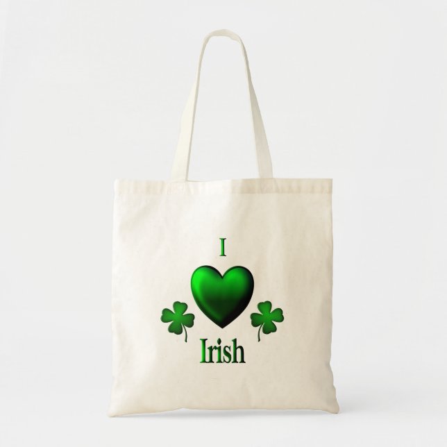 Bolso De Tela I Heart Irish (Frente)