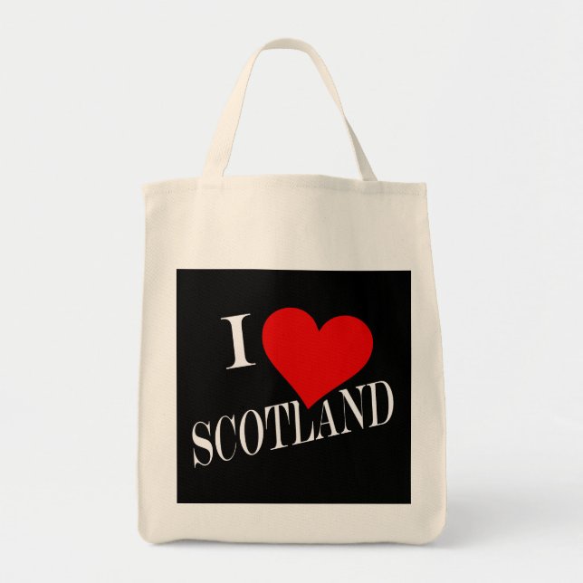 Bolso De Tela I Heart Scotland con gtt (Frente)