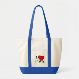 Bolso De Tela I Heart USA bk itcnt