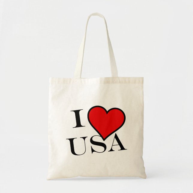 Bolso De Tela I Heart USA btt (Frente)