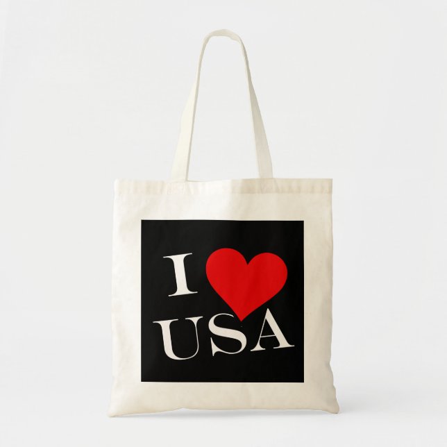 Bolso De Tela I Heart USA wt btt (Frente)