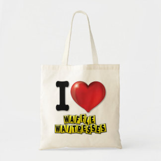 Bolso De Tela I Heart Waffle Waitress