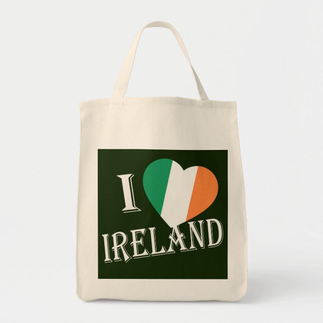 Bolso De Tela I Heartflag Ireland wgtcnt (Frente)