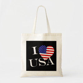 Bolso De Tela I Heartflag USA wtcnt