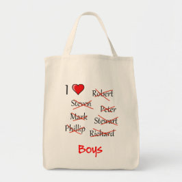 Bolso De Tela 'I (HH) Boys