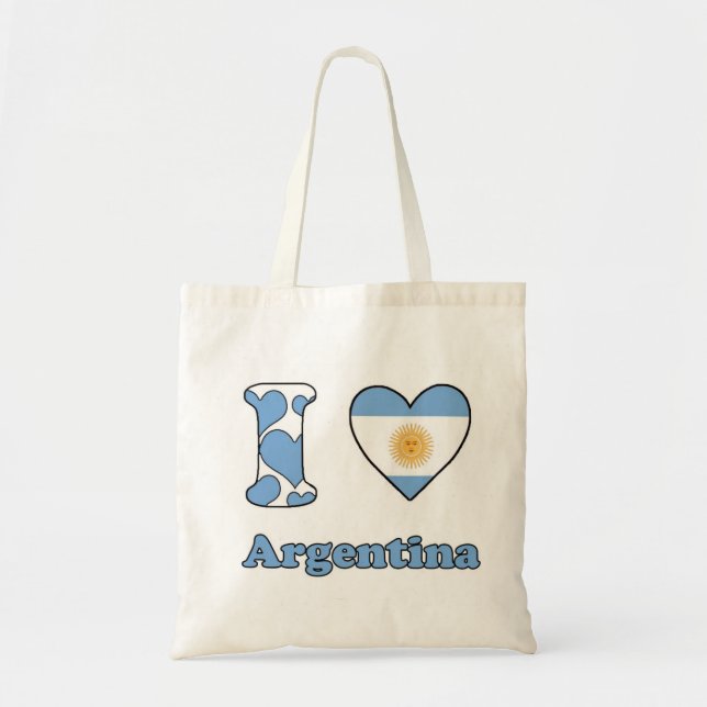 Bolso De Tela I love Argentina (Frente)