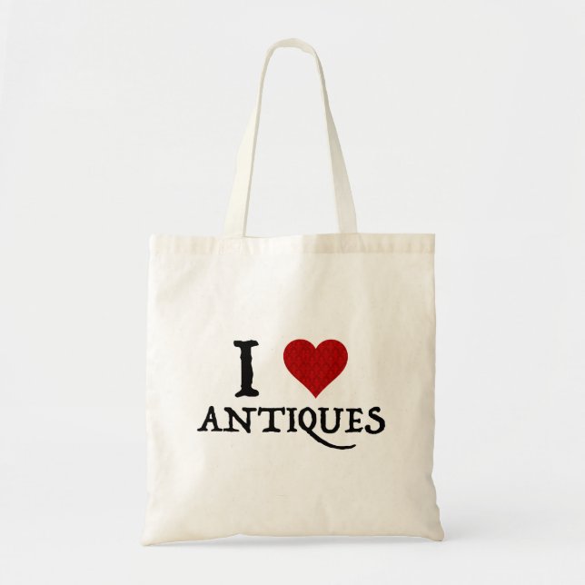 Bolso De Tela I Love (Heart Antiques) (Frente)