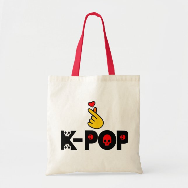 Bolso De Tela ♥ I Love KPop Fabulous Moda Budget Tote (Frente)
