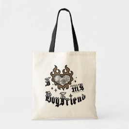 Bolso De Tela I Love My Boyfriend - Cheetah - DingusDesign