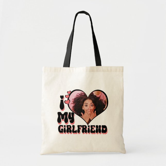Bolso De Tela I Love My Girlfriend Custom  (Frente)
