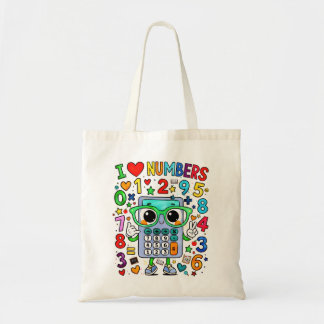 Bolso De Tela I Love Numbers Number Day Tote Bag