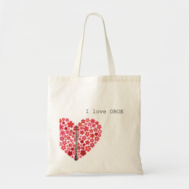 Bolso De Tela I love OBOE Tote Bag I オーボエラブトートバッグ (Frente)