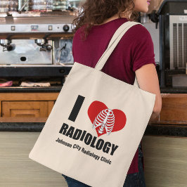 Bolso De Tela I Love Radiology Guay Personalizado Radiólogo Clin