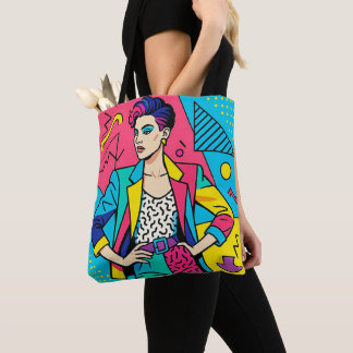 Bolso De Tela "I Love the 80's" Retro Tote Bag