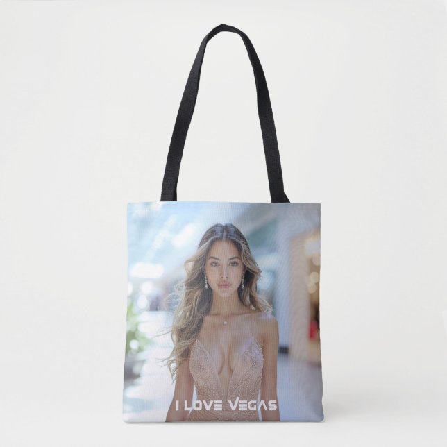 BOLSO DE TELA I LOVE VEGAS (Anverso)