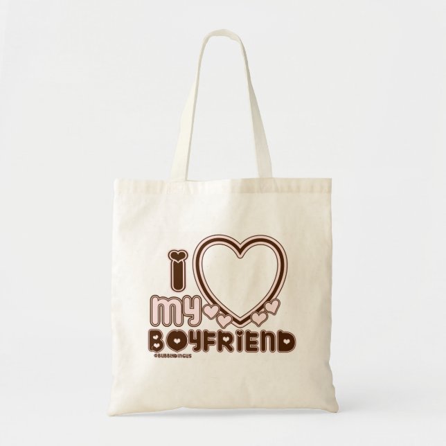 Bolso De Tela i luv brown bf (Frente)