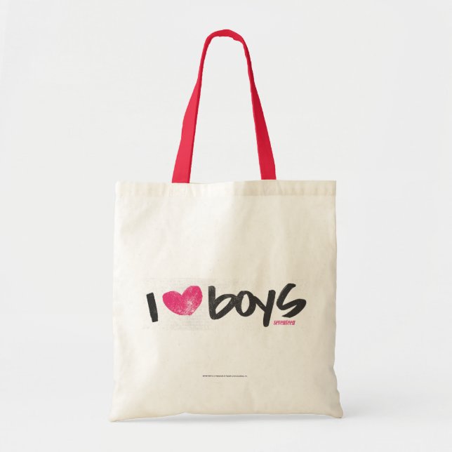 Bolso De Tela I muchachos del corazón magentas (Frente)