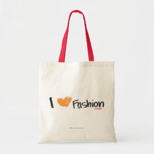 Bolso De Tela I naranja de la moda del corazón