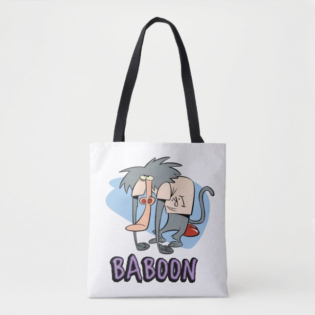 Bolso De Tela I.R. Baboon Character Graphic (Anverso)