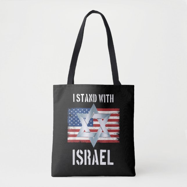 Bolso De Tela i stand with israel  (Anverso)