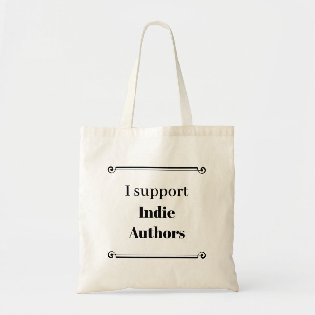 Bolso De Tela I Support Indie Authors (Frente)