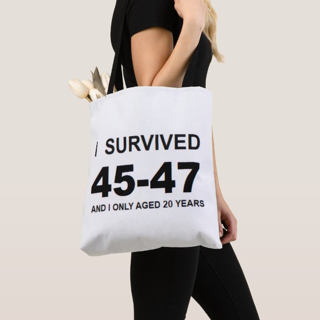 Bolso De Tela I Survived 45-47 (Detalle)