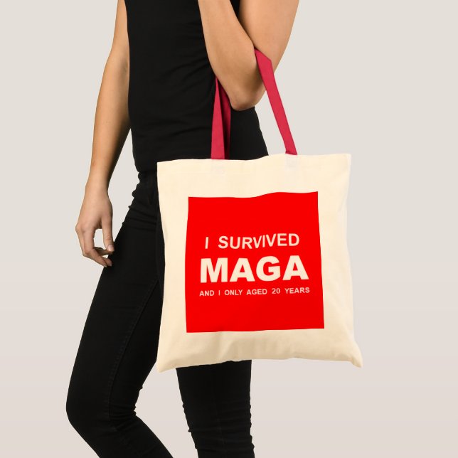 Bolso De Tela I Survived MAGA (Anverso (producto))