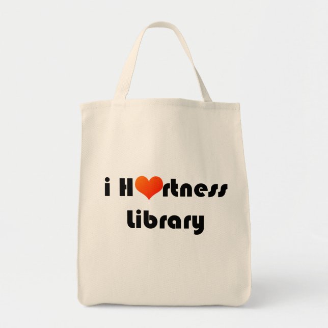 Bolso De Tela i tote de la biblioteca de Hartness (Frente)