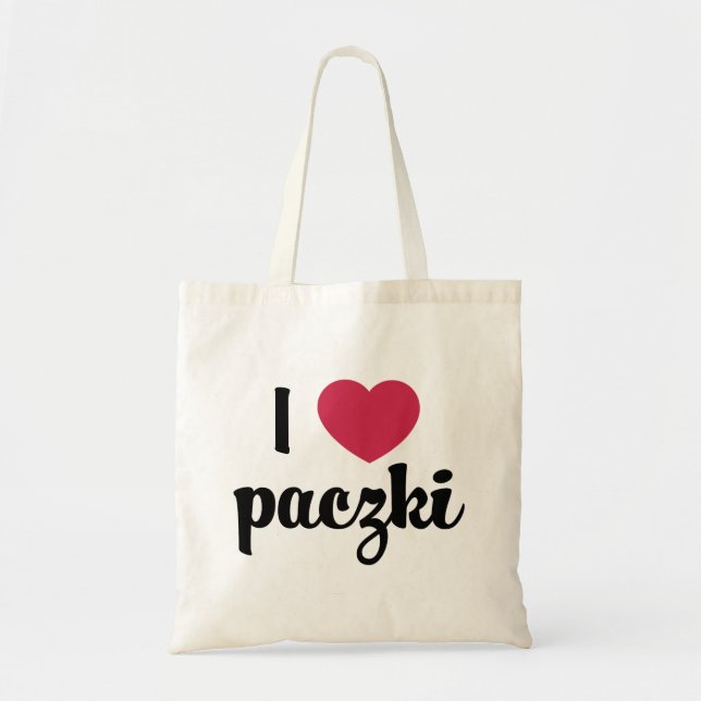 Bolso De Tela I tote natural del presupuesto de Paczki del (Frente)