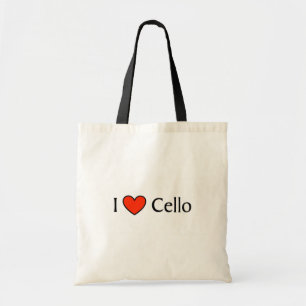 Bolso De Tela I violoncelo del corazón