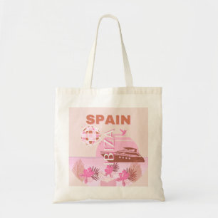 Bolso De Tela Ibiza, España, Viajes, Arte Preppy, Pastel