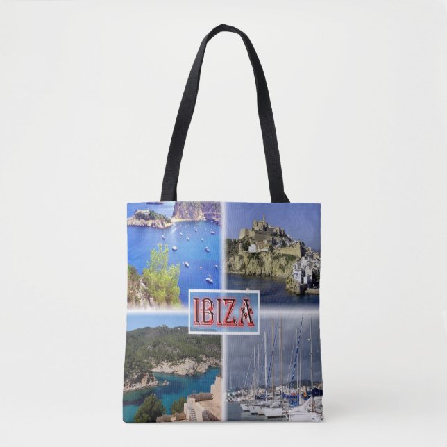 Bolso De Tela Ibiza ^ San Miquel - casco antiguo - Santa Eularia (Anverso)