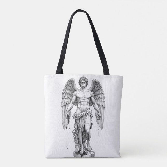 Bolso De Tela Icarus Greek Myth Line Art Tote Bag (Reverso)