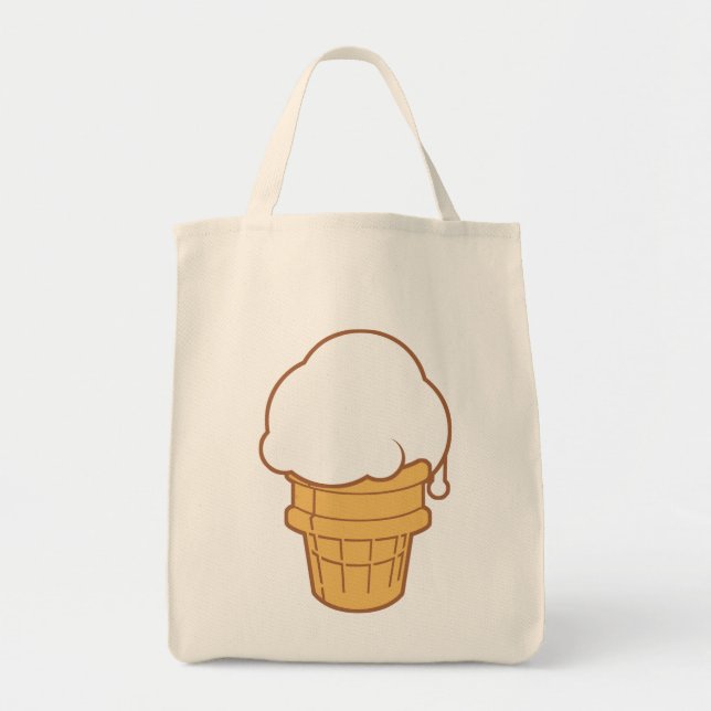 Bolso De Tela Ice Cream Cone (Frente)