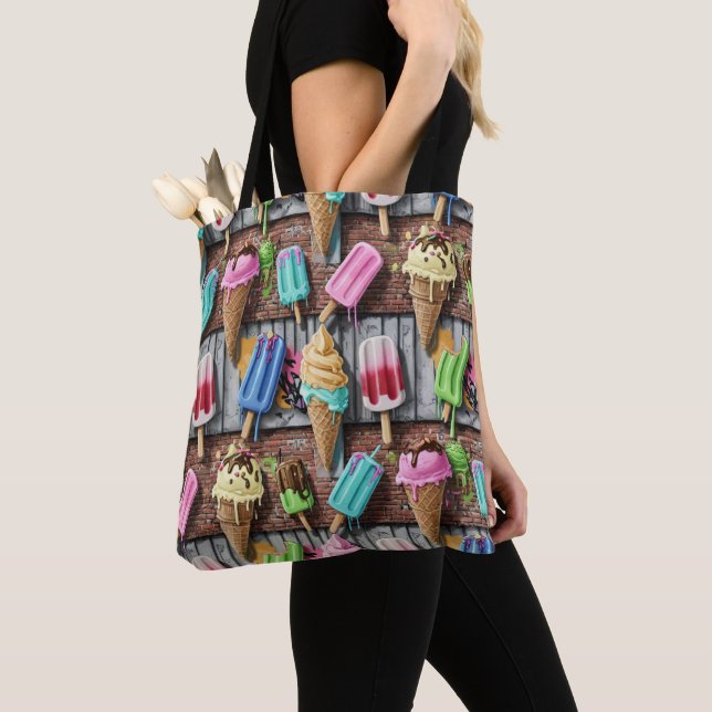 Bolso De Tela Ice Cream Tote (Detalle)