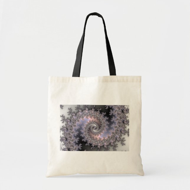 Bolso De Tela Ice Swirl - Fractal (Frente)