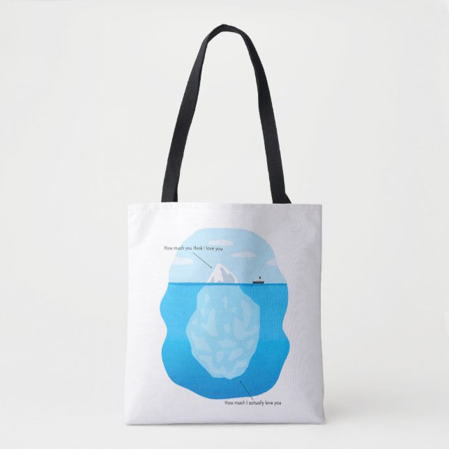 Bolso De Tela Iceberg Love Tote Bag (Anverso)