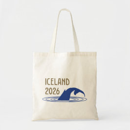 Bolso De Tela Iceland Logo with Whale Tail for client