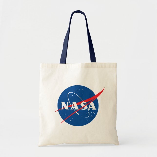 Bolso De Tela Icónico valor de la NASA Night Sky Blue Trim (Frente)