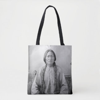 Bolso De Tela Icono Americano Nativo: Líder Lakota Toro Sentado